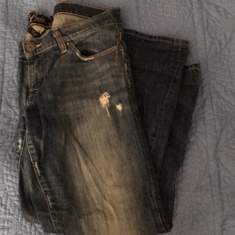 Ladies cropped jeans